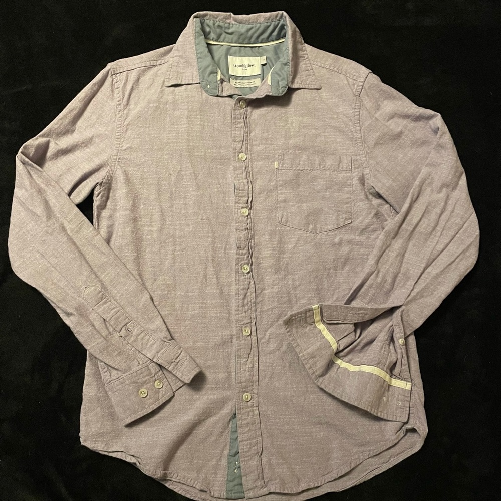 Goodfellow & Co, Pale Purple & Gray Button Down, Men’s S